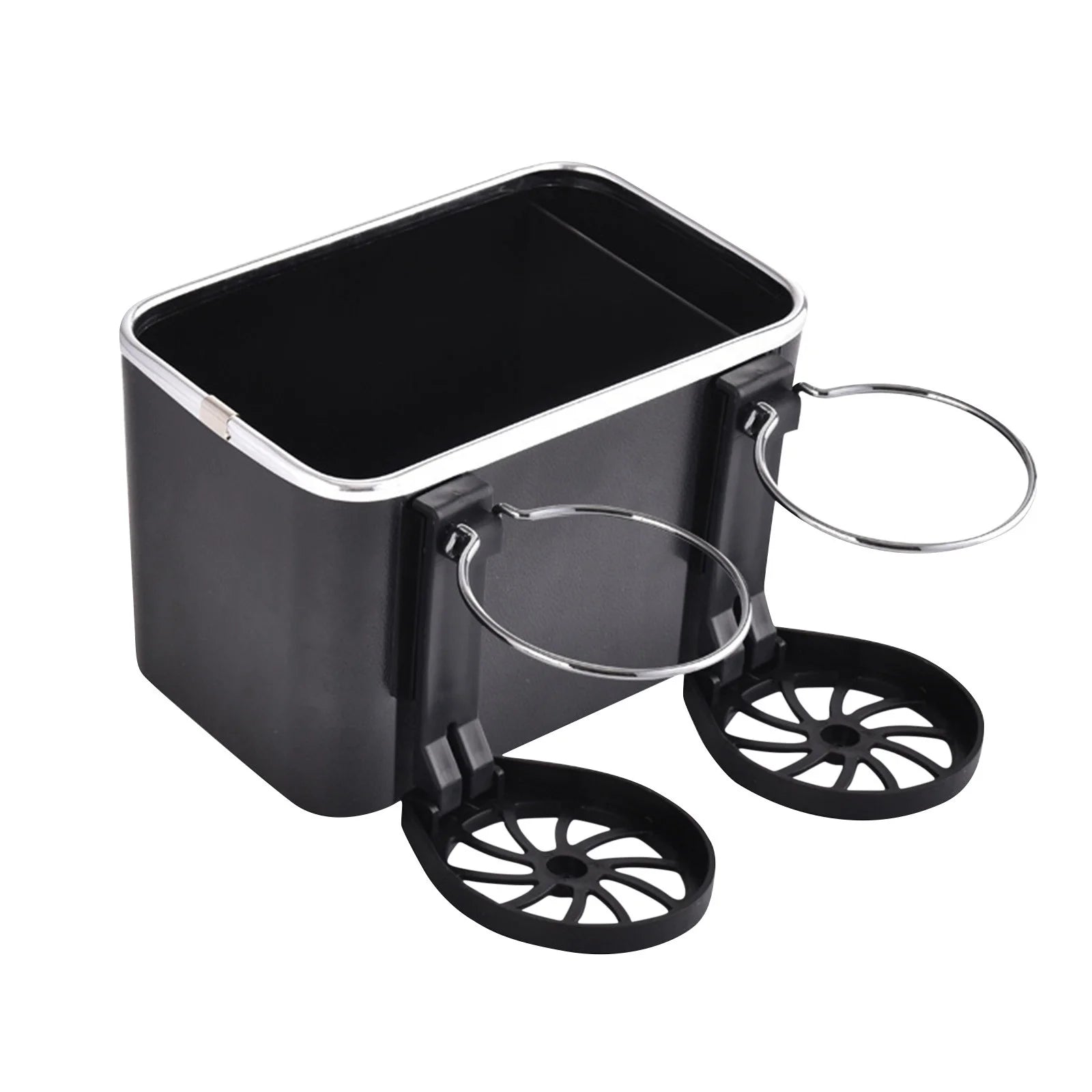 Car Armrest Storage Box, Car Seat Organizer Foldable Multifunctional Side Organizer for Water Cup, Paper Towels and Mobile Phones