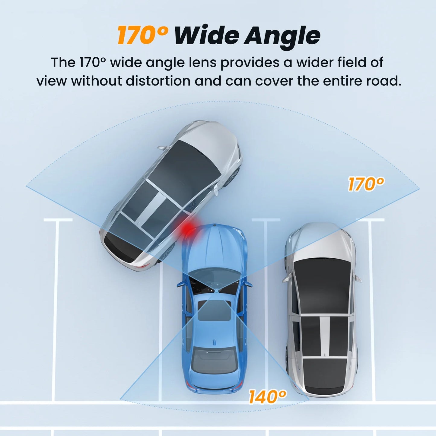 Front and Interior Dash Cam, 1080P FHD Car Camera with Rear IR Night Vision, Accident Lock, 24-Hour Park Mode, G-Sensor, Includes 32GB Memory Card