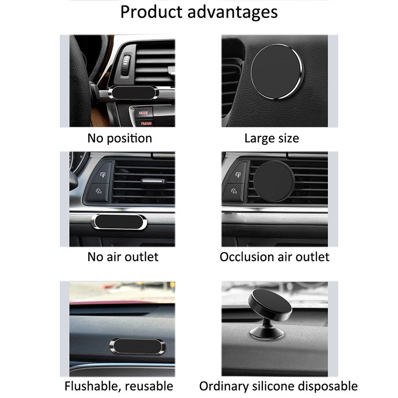 Compact Magnetic Car Phone Holder
