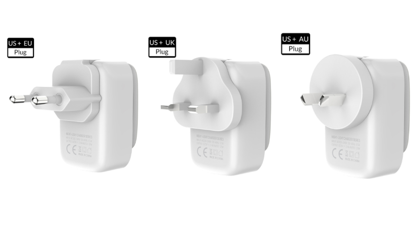 Multi-Function 4 USB Port International Travel Charger