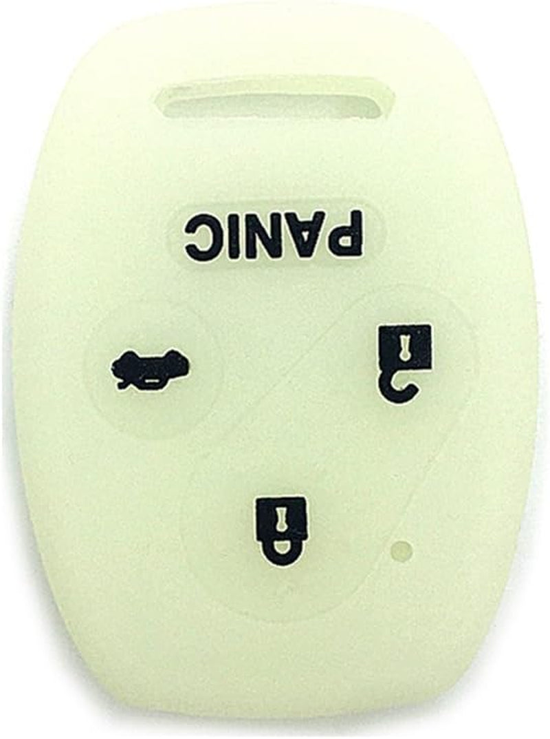 Luminous Silicone Key Fob Case for Honda Accord with 3+1 Buttons - Key Protector and Cover
